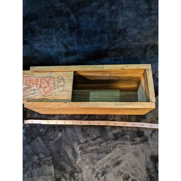 Vintage Early Times wooded shipping box. In good condition - Picture 5 of 5